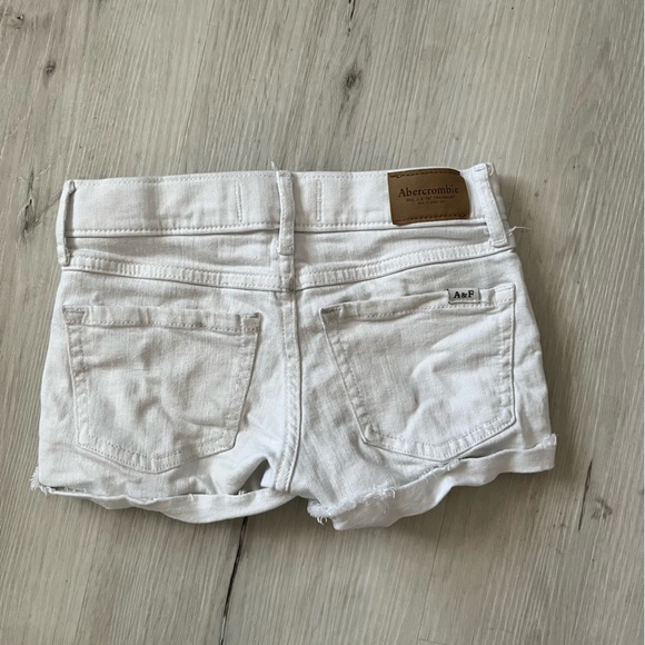 Abercrombie kids girl’s denim midi short GUC size 7/8 - Picture 2 of 5